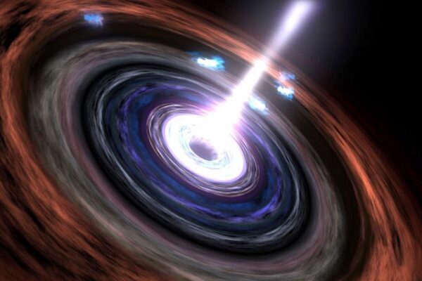 Астрономы впервые наблюдали двойной "перекус" черной дыры