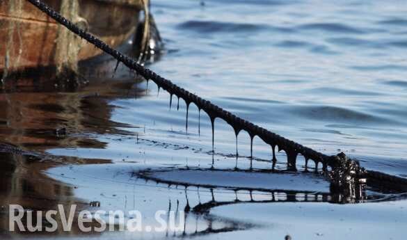 Экологическая катастрофа под Херсоном: нефтепродукты из затонувшей баржи угрожают загрязнением пресной воды в Каховском водохранилище (ФОТО)