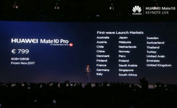 Huawei презентовал официально Mate 10 в Германии