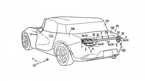 Mazda запатентовала прячущееся заднее активное крыло