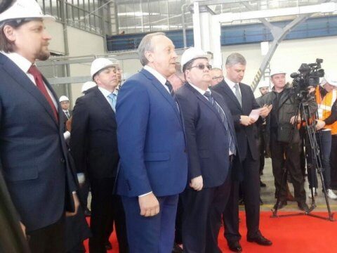 Президент РЖД приехал на открытие завода в Энгельсе