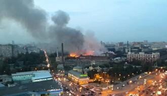 В Москве произошло возгорание на территории завода «Серп и молот»
