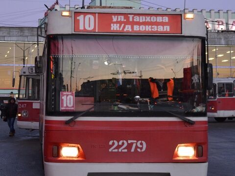 В Саратове прервано движение трех троллейбусных маршрутов