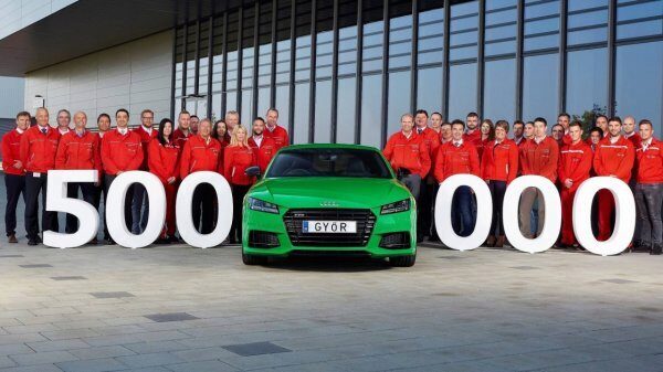 Завод Audi в Венгрии выпустил 500-тысячный автомобиль