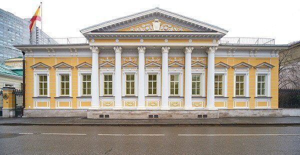 Как в Москве отреставрировали фасад резиденции посла Испании