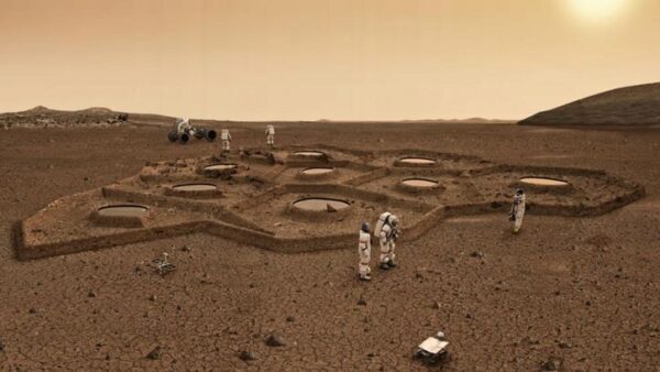 На Марсе ступеньки разрушенного здания говорят о возможности жизни на Красной планете