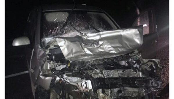 Под Харьковом авто влетело в пассажирский автобус, семь пострадавших