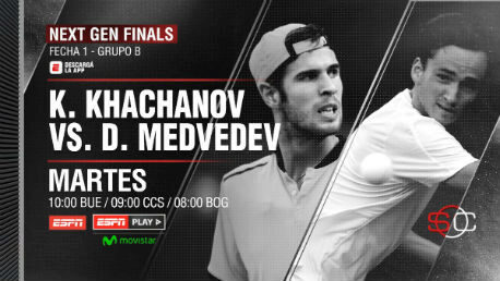 Русский теннисист Хачанов обыграл Дональдсона в матче молодёжного итогового турнира ATP