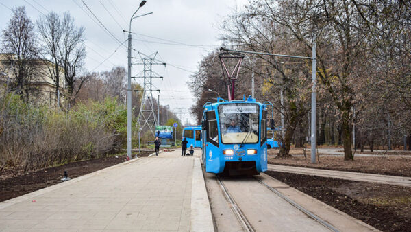 В Москве появилась трамвайная платформа венского типа