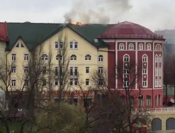 В Рязани горела гостиница «Старый город»