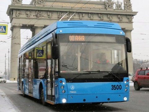 Электробусы «Тролза» вышли на первый маршрут в Санкт-Петербурге