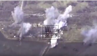 Появилось видео мощного удара боевиков по позициям ВСУ