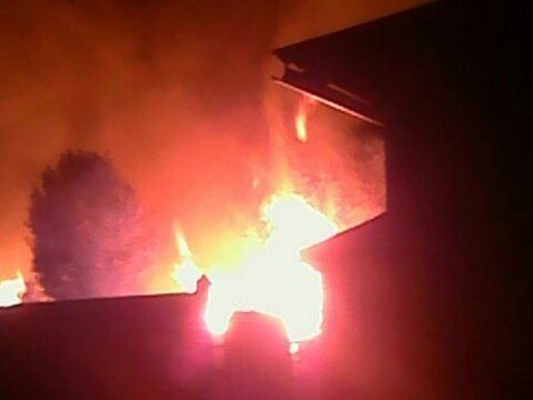 При вечернем пожаре под Пугачевом пострадали люди