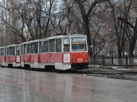 Утром в Саратове встали трамваи трех маршрутов