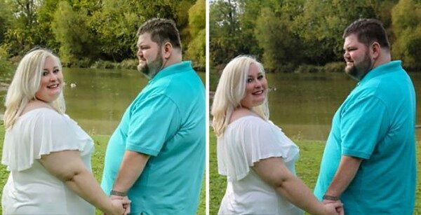 Толстая невеста обиделась на фотографа за свое "похудение" на фото