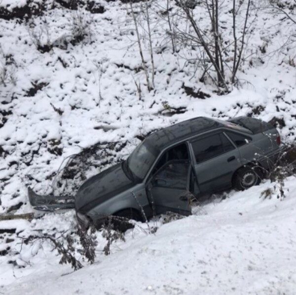 В Смоленской области пара погибла в результате падения автомобиля в кювет