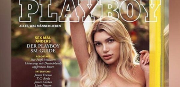 Журнал Playboy в Германии впервые поместил на обложку фото полуголой модели-трансгендера