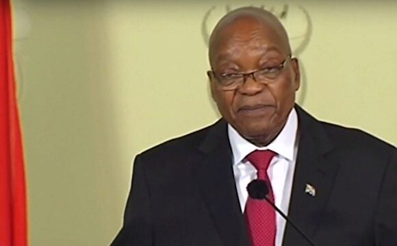 Президент ЮАР Джейкоб Зума объявил о решении уйти в отставку в телеэфире