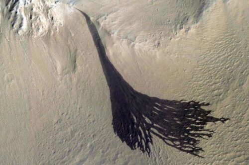 Пылевую лавину зафиксировали на Марсе