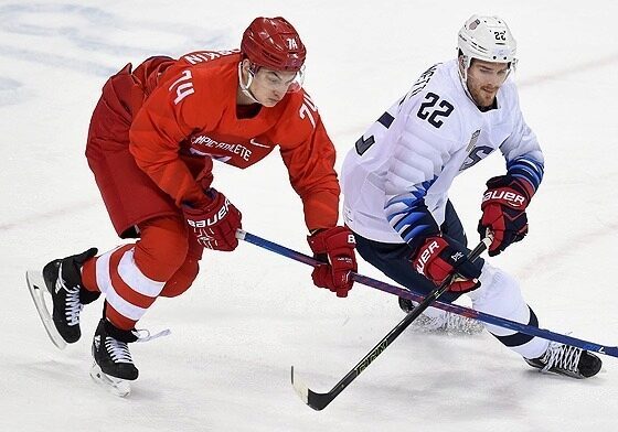 Российские хоккеисты обыграли сборную США на Олимпиаде