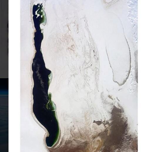 Российский космонавт Шкаплеров показал фото «катастрофически высохшего» Аральского моря