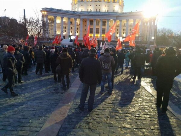 Сергей Удальцов заявил на митинге о непризнании итогов выборов