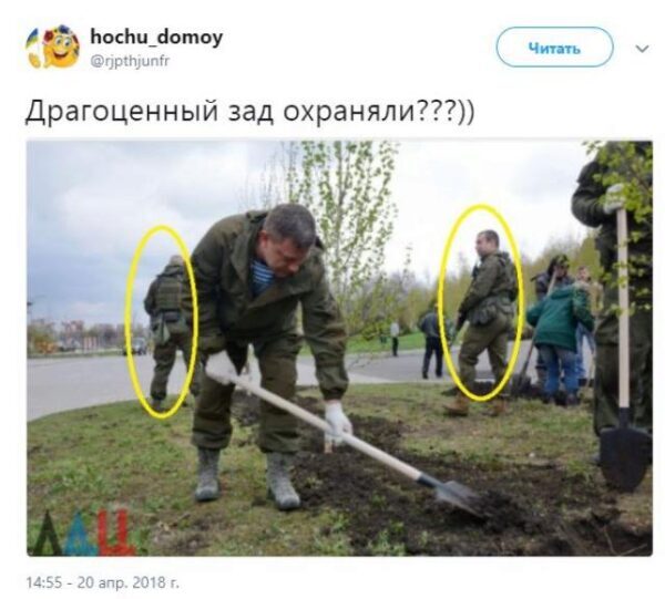 «Терпила копает себе могилу»: соцсети высмеяли новое фото Захарченко
