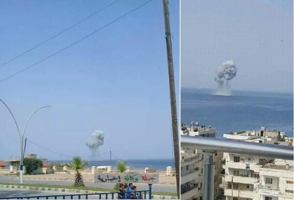 В Сети появились фото момента крушения истребителя Су-30 в Сирии