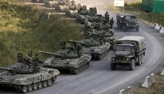 Донецк: идет военная техника боевиков, стоит сильный гул
