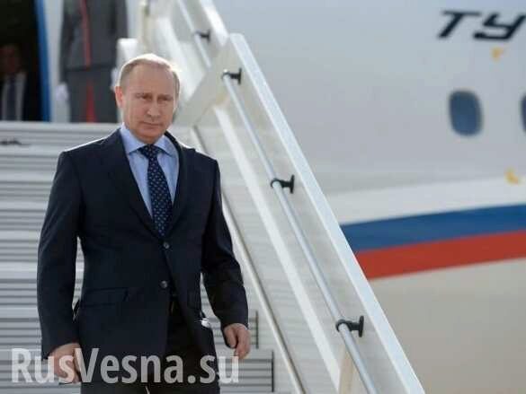 Путин прибыл на встречу с Трампом на новом «Кортеже» (ВИДЕО)