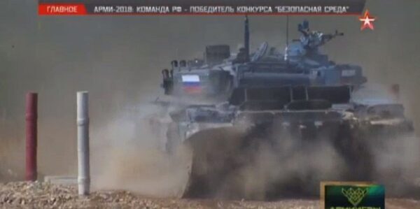 Три российских экипажа заняли весь пьедестал в индивидуальной гонке в танковом биатлоне