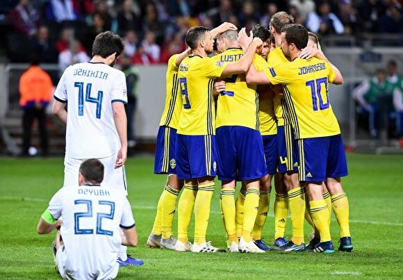 Сборная России по футболу проиграла шведам в матче Лиги наций
