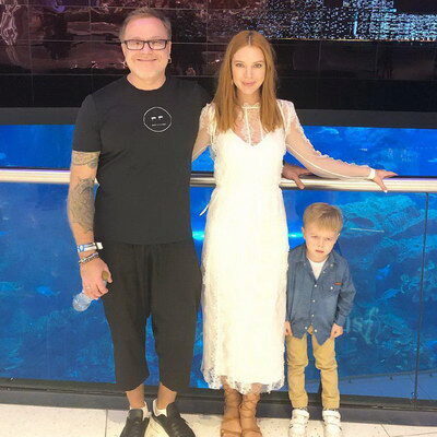 Владимир Пресняков и Наталья Подольская отдыхают с сыном в Дубае
