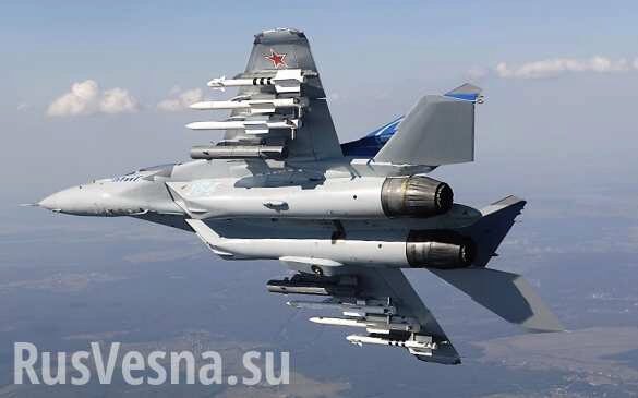 Минобороны показало полёты новейших истребителей МиГ-35 (ВИДЕО)