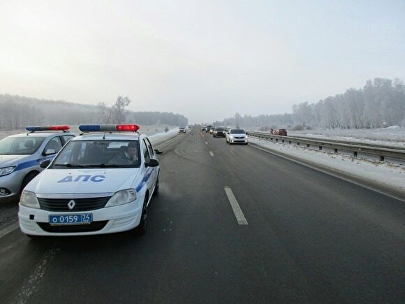 На трассе в Челябинской области пешехода сбили дважды