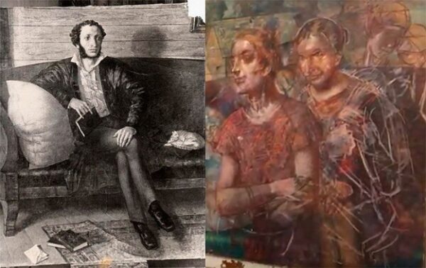 Под «Колхозницами» Петрова-Водкина нашелся портрет Пушкина
