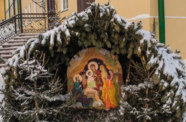 Рождество, традиционный вертеп в православной традиции