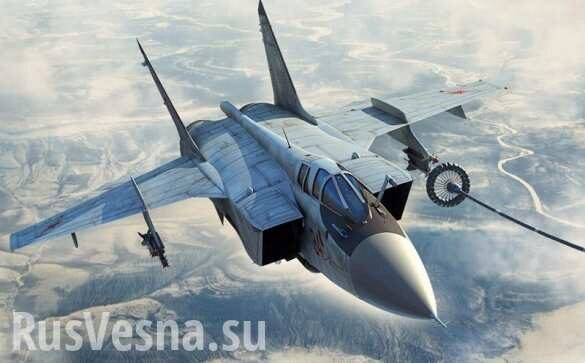 Путину продемонстрировали истребитель МиГ-31 с ракетой «Кинжал» (ВИДЕО)