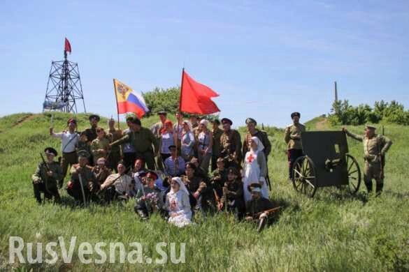 Тяжёлые бои на Острой Могиле: отразить наступление на Луганск — реконструкция (ВИДЕО)