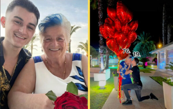 19-летний юноша сделал предложение 76-летней возлюбленной