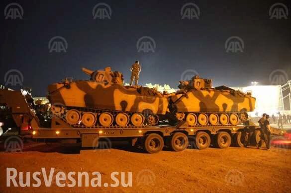 Бронетанковая армада Эрдогана готовится уничтожить силы проамериканской коалиции в Сирии (ФОТО)