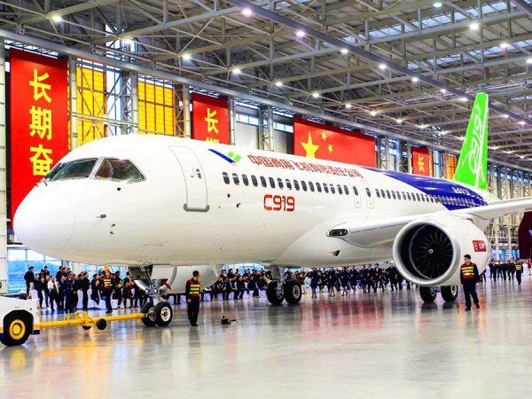 COMAC отложила третий испытательный полет C919 из-за плохой погоды