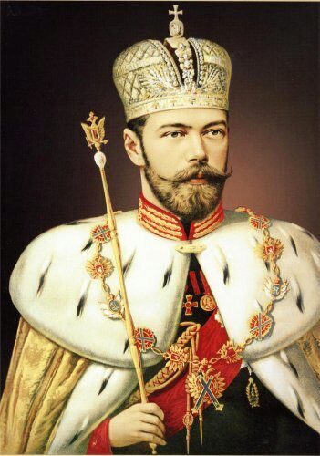 Портрет Николая ІІ нарисовали на асфальте в Крыму