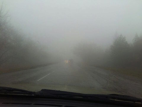 Район Кумысной поляны погрузился в туман