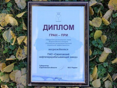Саратовский НПЗ выиграл гран-при конкурса социальной эффективности