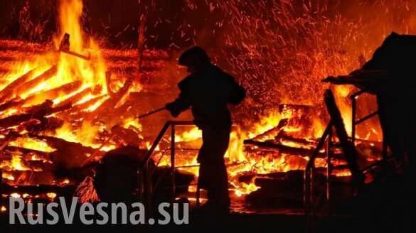 Шокирующие кадры: гигантский пожар в Москве, снятый с квадрокоптера (ВИДЕО)