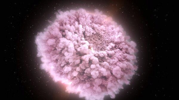 Специалисты NASA изобразили столкновение нейтронных звёзд