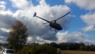 В Латвии рухнул вертолет с гражданскими, есть жертвы