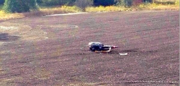 В Латвии во время ралли разбился вертолет, один погибший (видео)