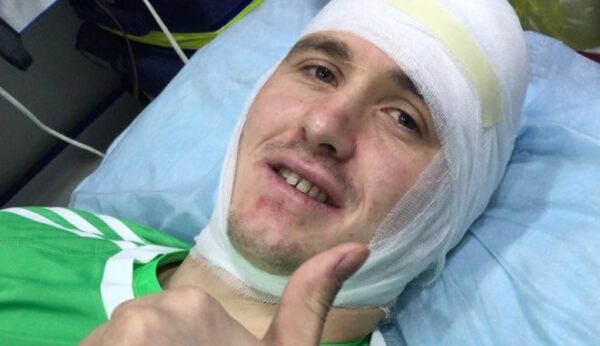 Андрея Лунева, получившего сотрясение на матче с испанцами, выписали из клиники